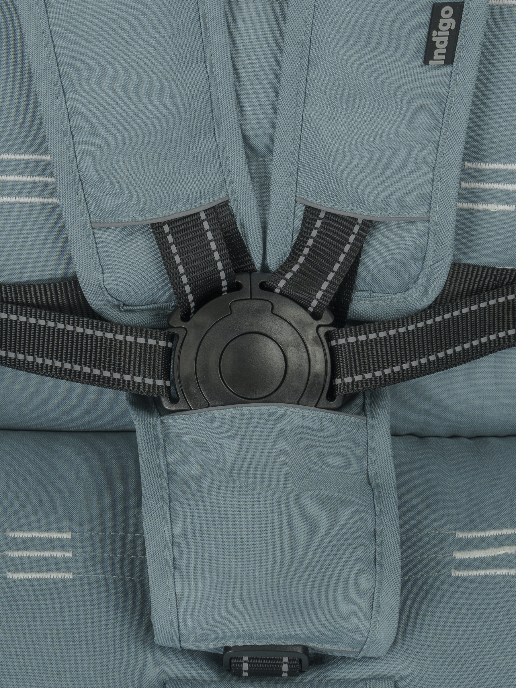 Коляска прогулочная Indigo Mega голубой - фото 22