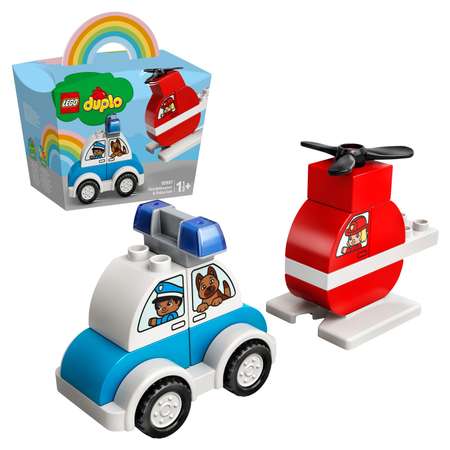 Конструктор LEGO DUPLO Fire Helicopter Police Car блочный