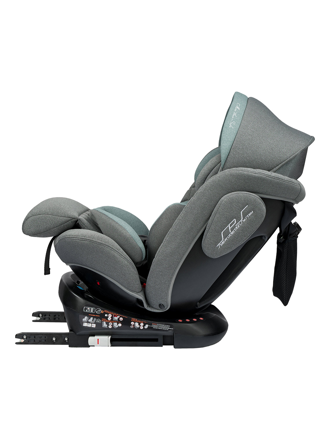 Автокресло Indigo SMART+ серый-зеленый Isofix 0+/1/2/3 (0-36 кг) - фото 5