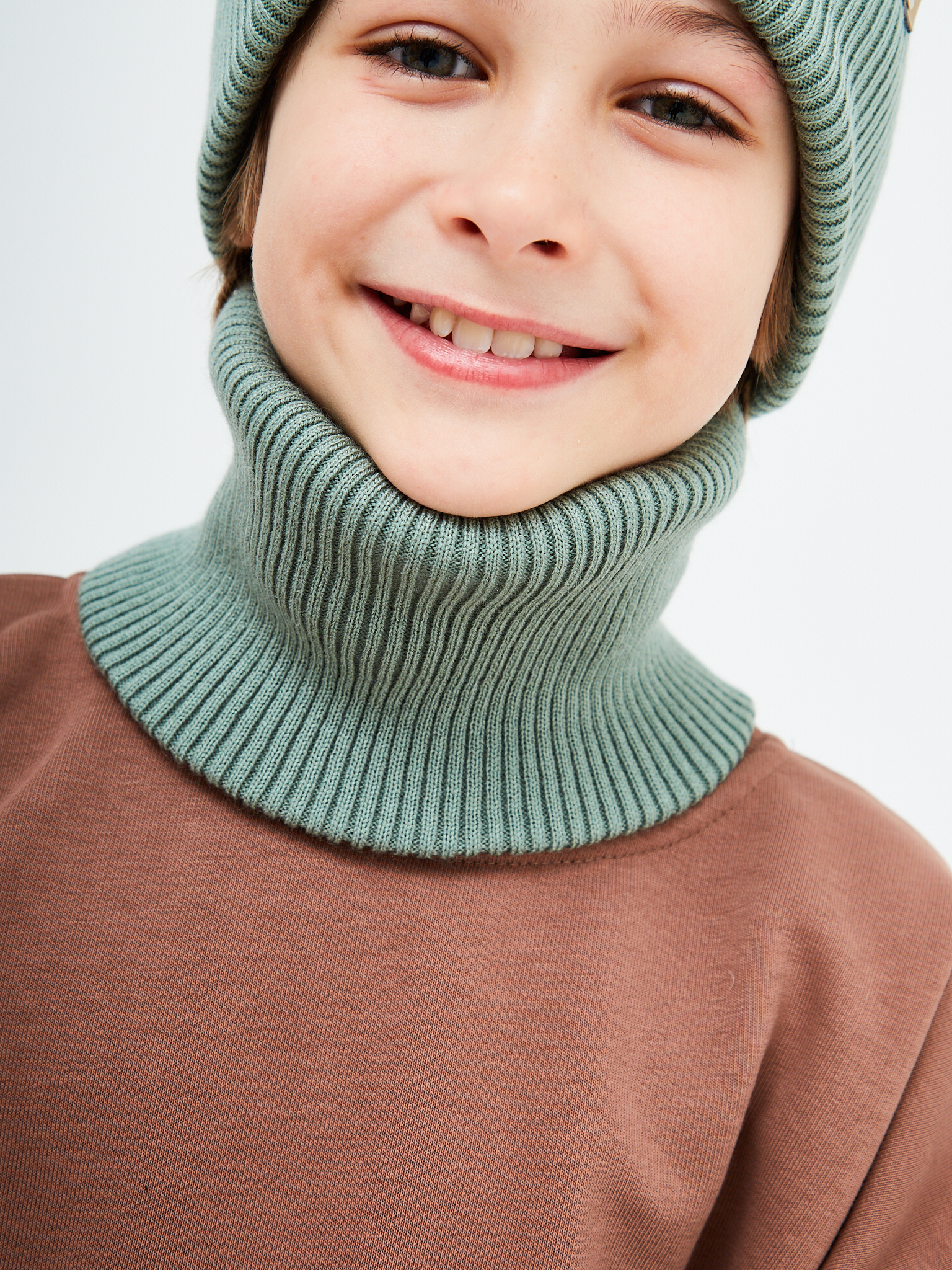 Шапка и снуд KUBRIO KU-H-52-lopata-oliveB - фото 13