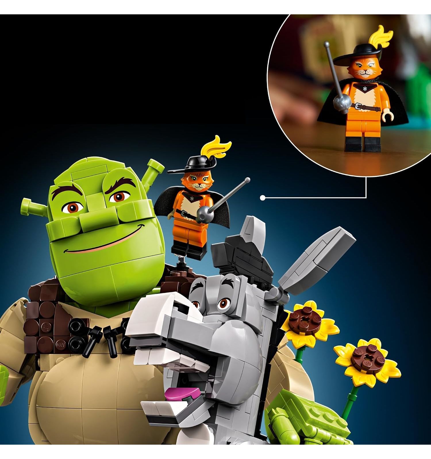 Конструктор LEGO Disney Шрек Осёл и Кот в сапогах 1403 дет. - фото 4