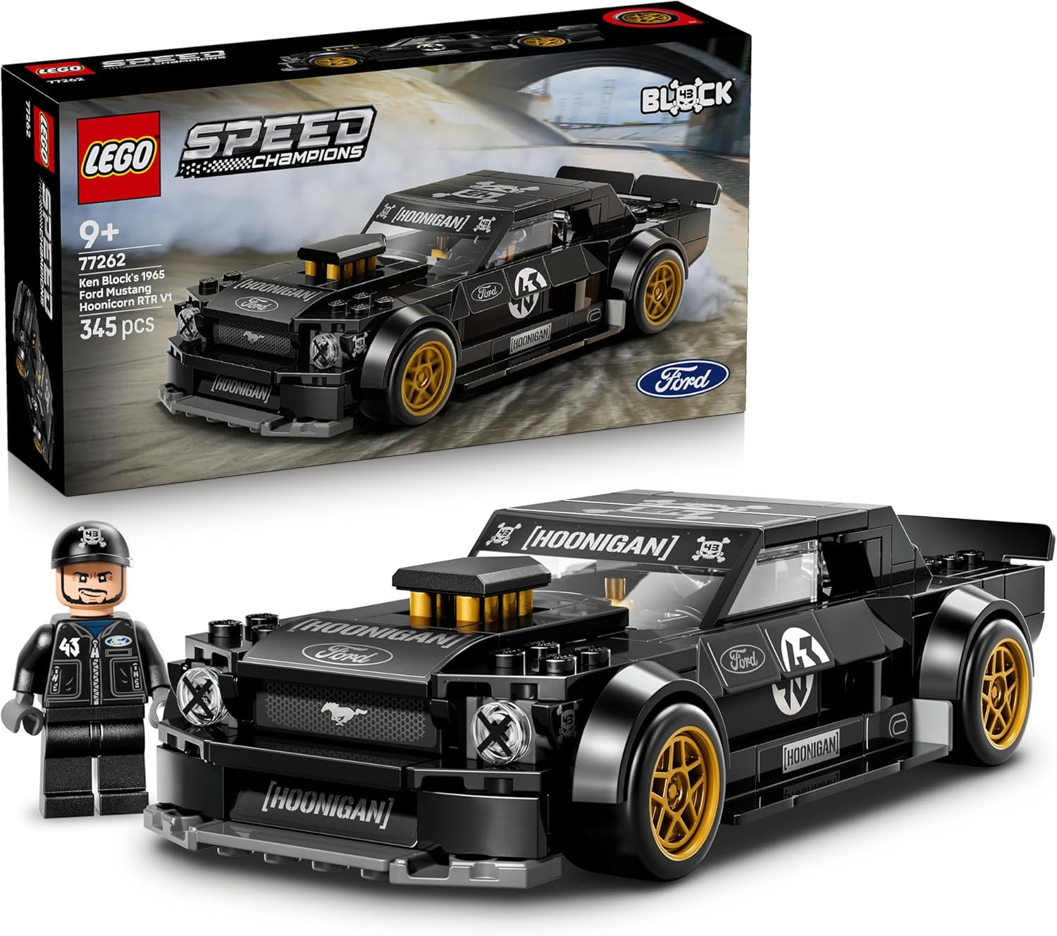 Конструктор LEGO Speed Champions Форд Мустанг Кена Блока 345 дет. - фото 1
