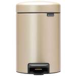 Бак мусорный Brabantia NewIcon с педалью шампань 3л 304408