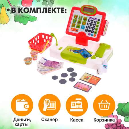 Игровой набор Sima-Land касса, продукты