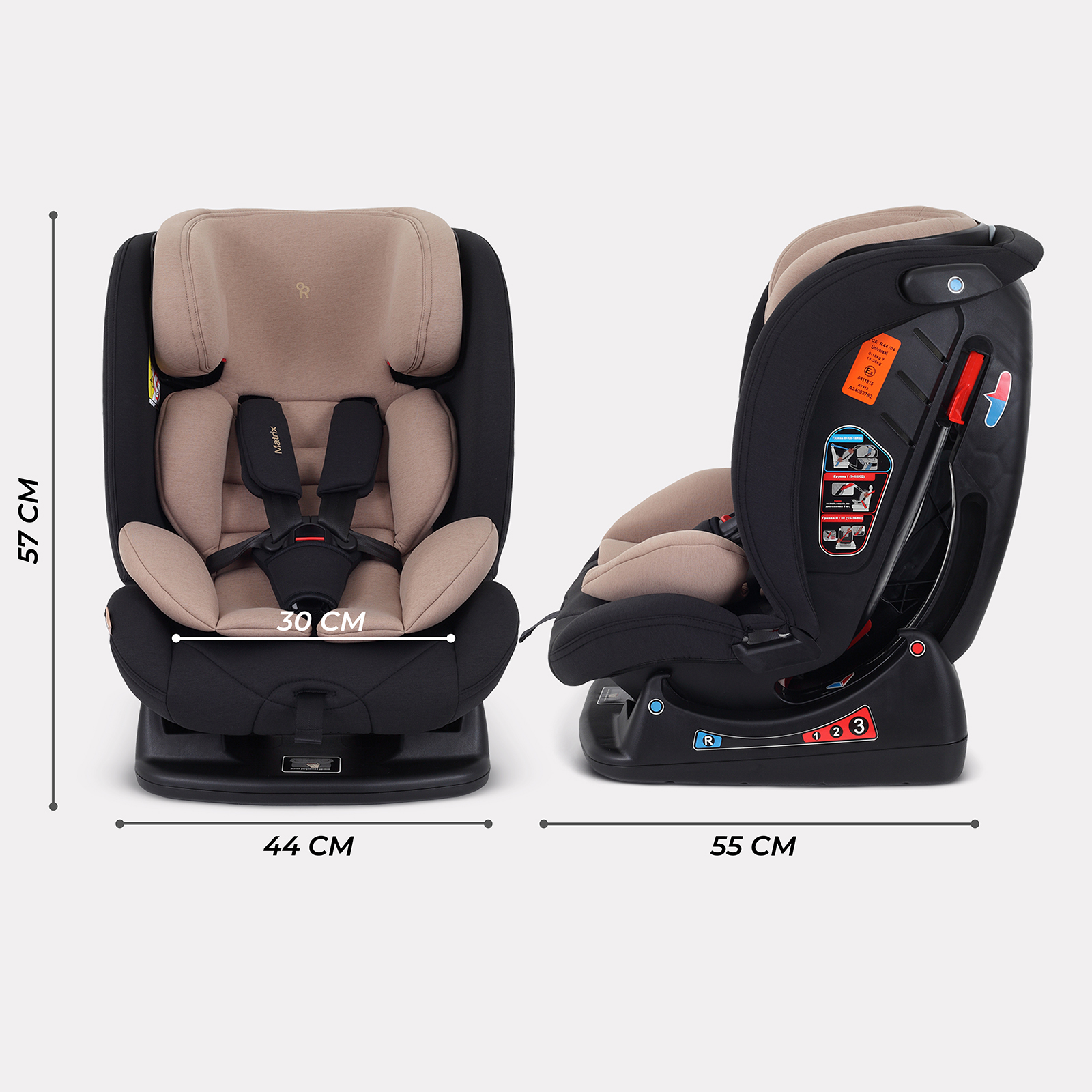 Автокресло Rant AY913 Matrix 0+/1/2/3 (0-36 кг) бежевый - фото 2