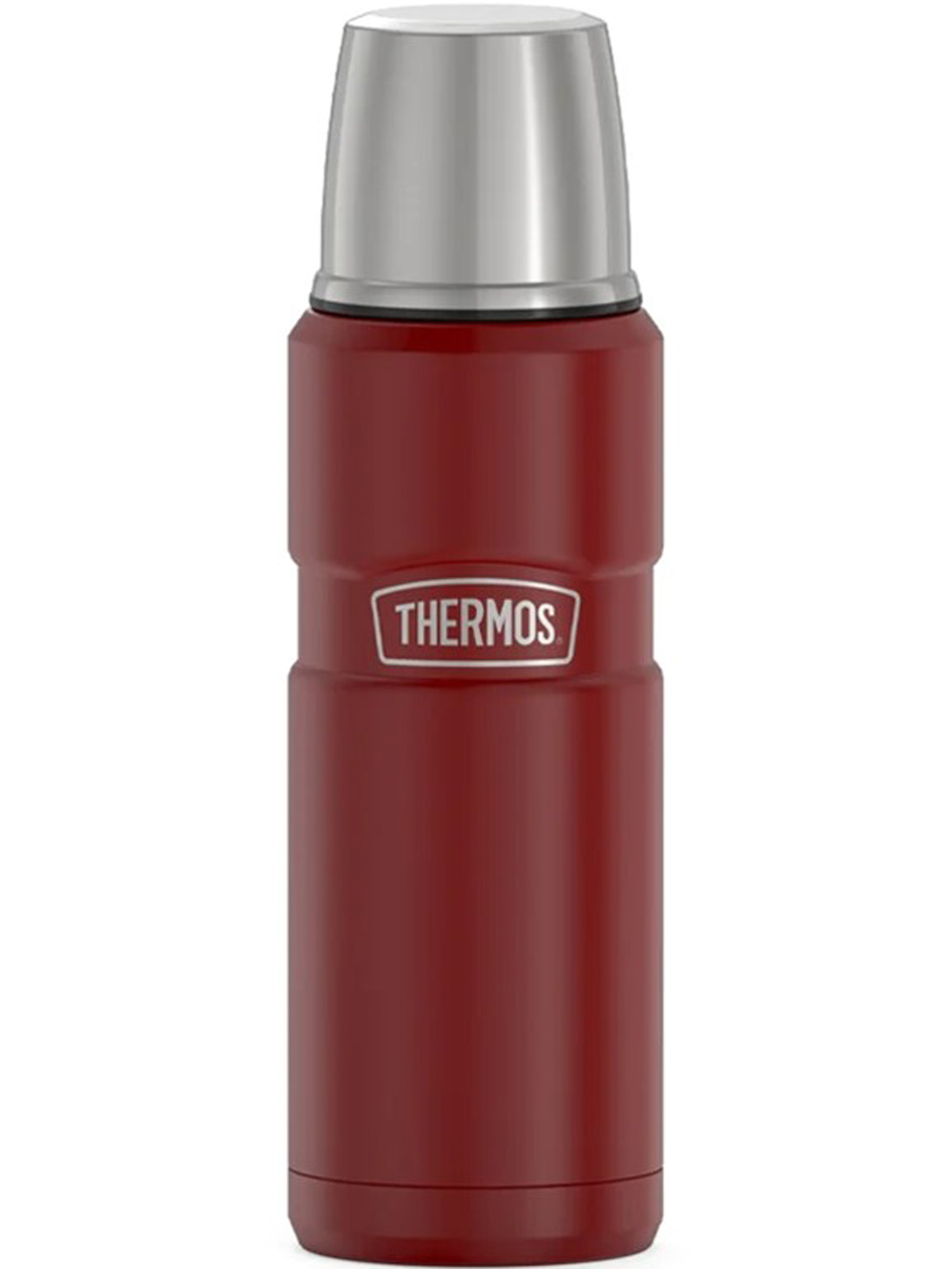 Термос для кофе чая 470 мл THERMOS KING-2000 кармино-красный – нержавеющая сталь герметичный тепло/холод 12/24 часа - фото 6