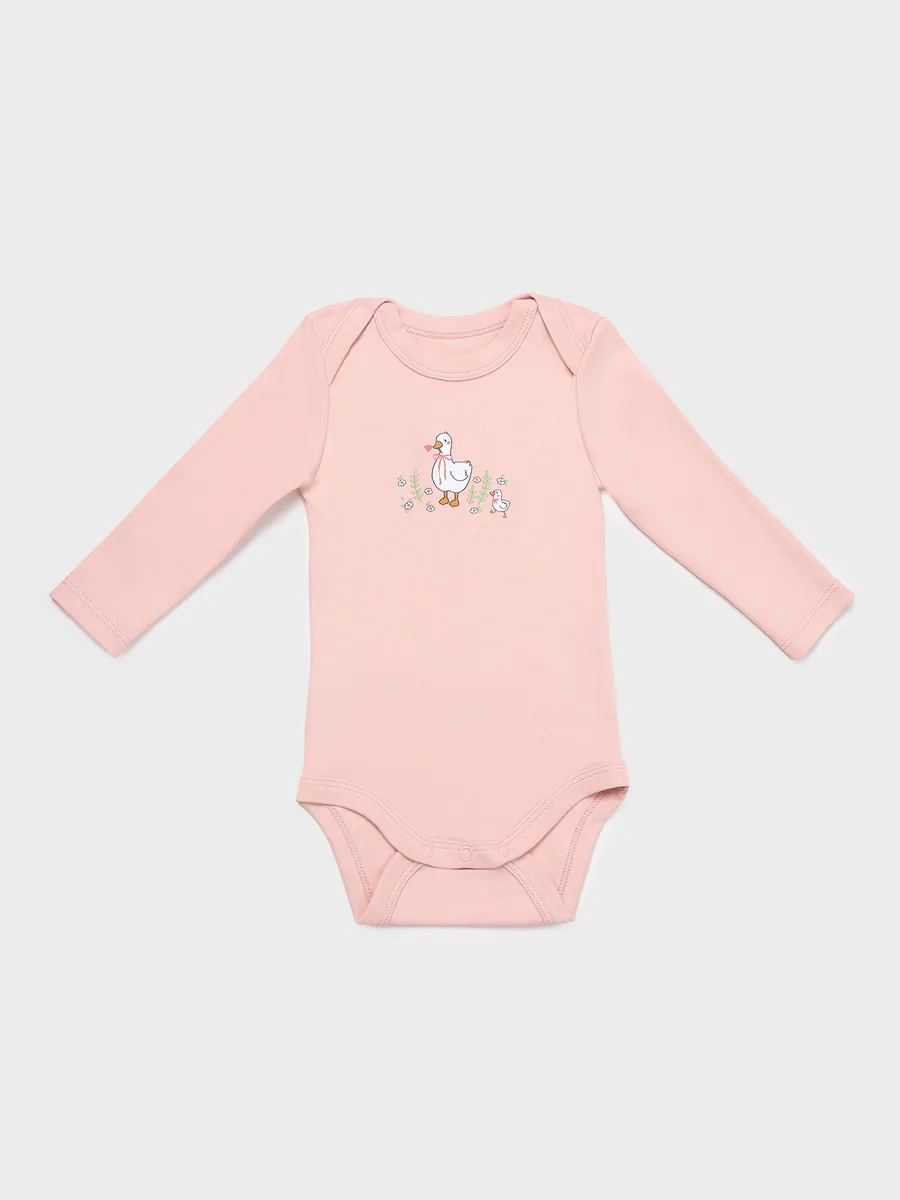 Боди 2 шт Mark Formelle (Марк Формэль) 13016-1-2/св.розовый +зеленый +печать - фото 14