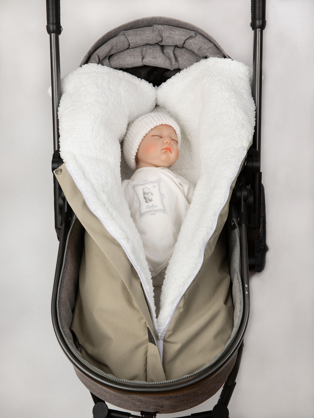 Конверт в коляску inlovery Нортес бежевый - фото 11