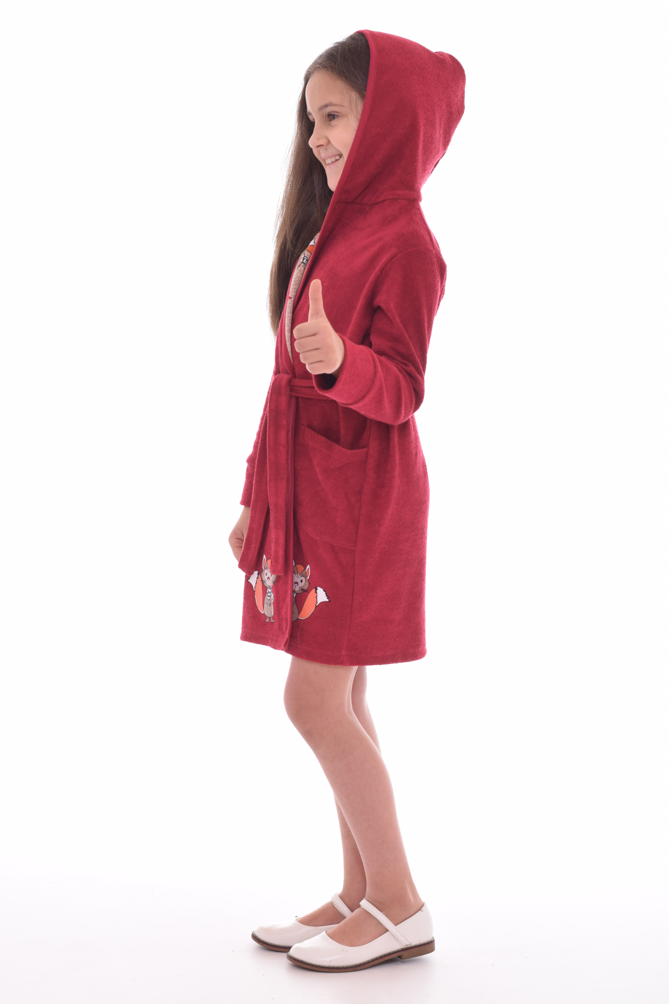 Халат Новое кимоно 7-181а (бордо) - фото 3