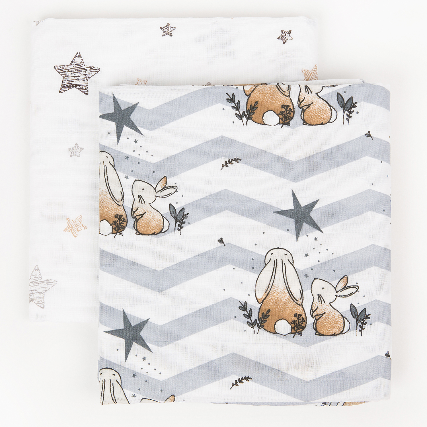 Пелёнка inlovery муслин 130x90 см 2 шт. - фото 11