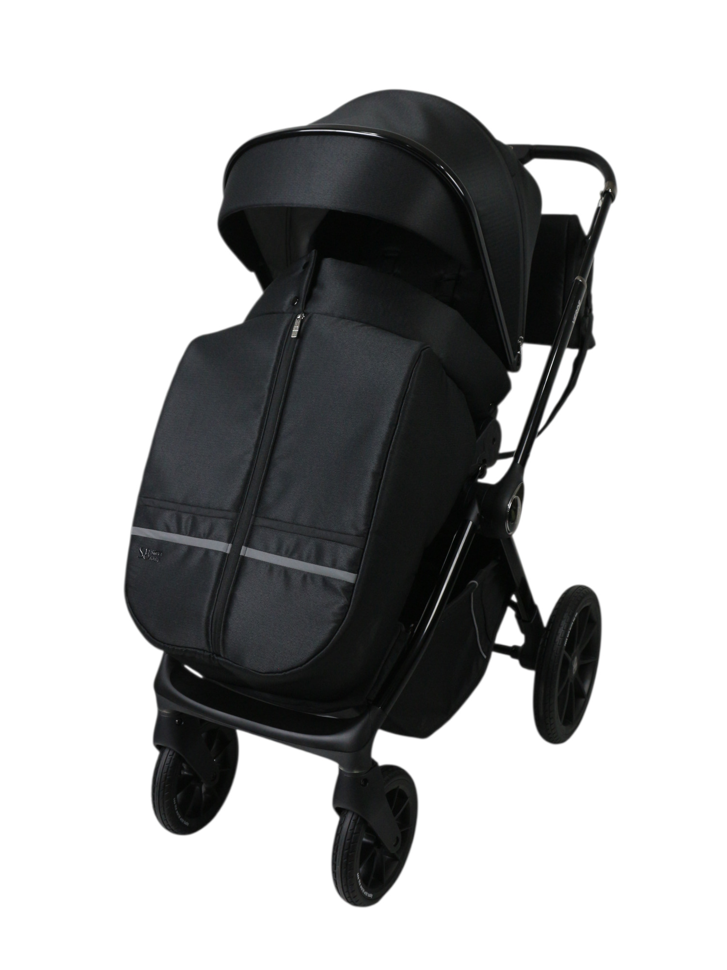 Коляска 3в1 Sweet Baby Verde Black (Black Glossy) черный - фото 2