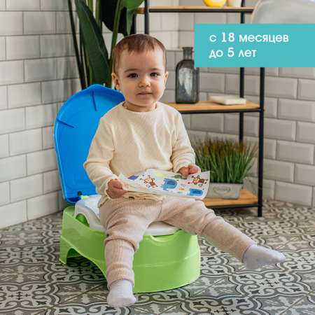 Горшок Summer Infant Summer Infant My Fun Potty с наклейками салатово-голубой