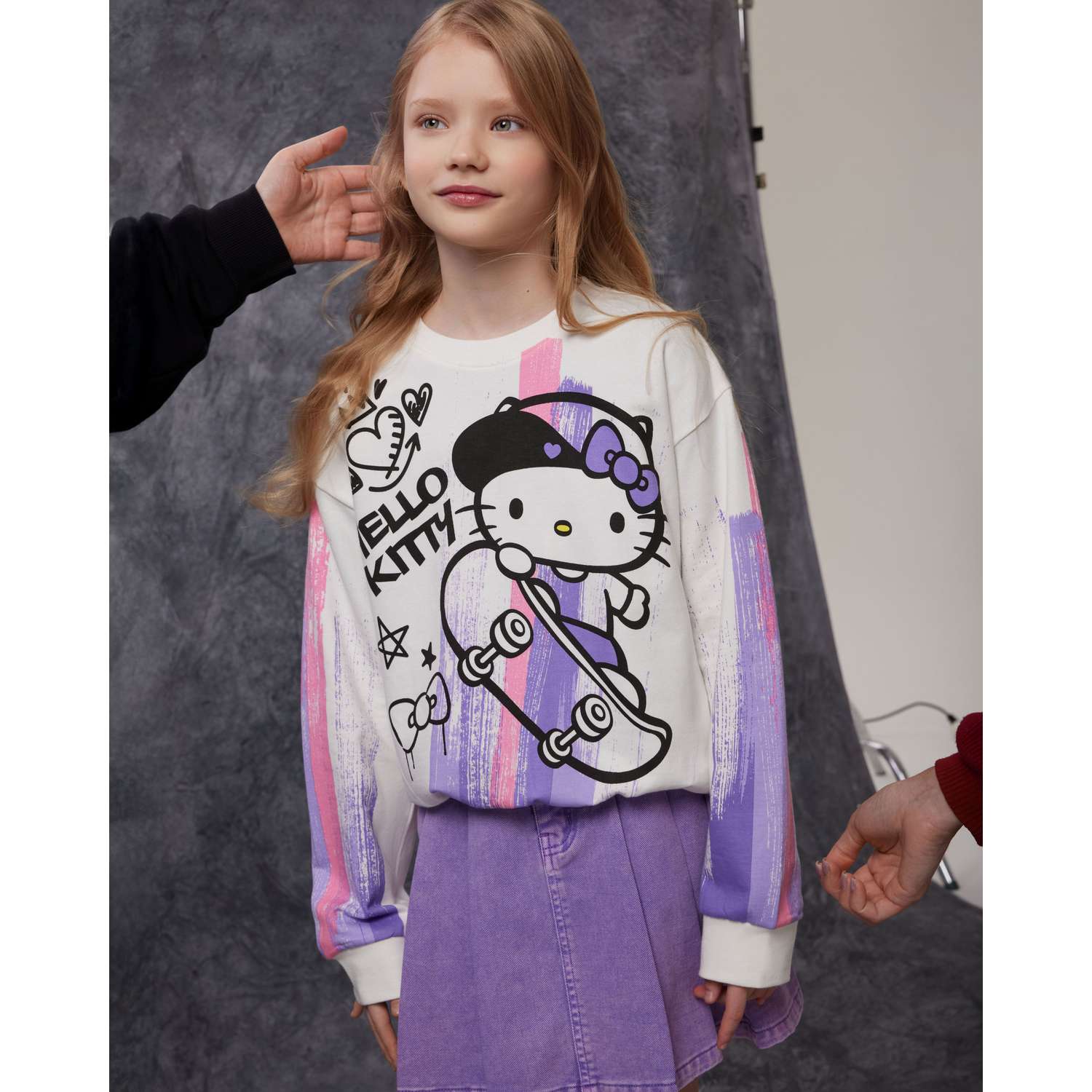 Свитшот HELLO KITTY AND FRIENDS S25LC3-H8A6907tg-00 - фото 9
