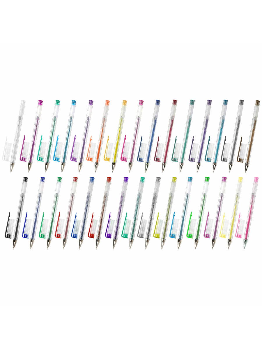 Ручка гелевая Brauberg 30 шт. - фото 9