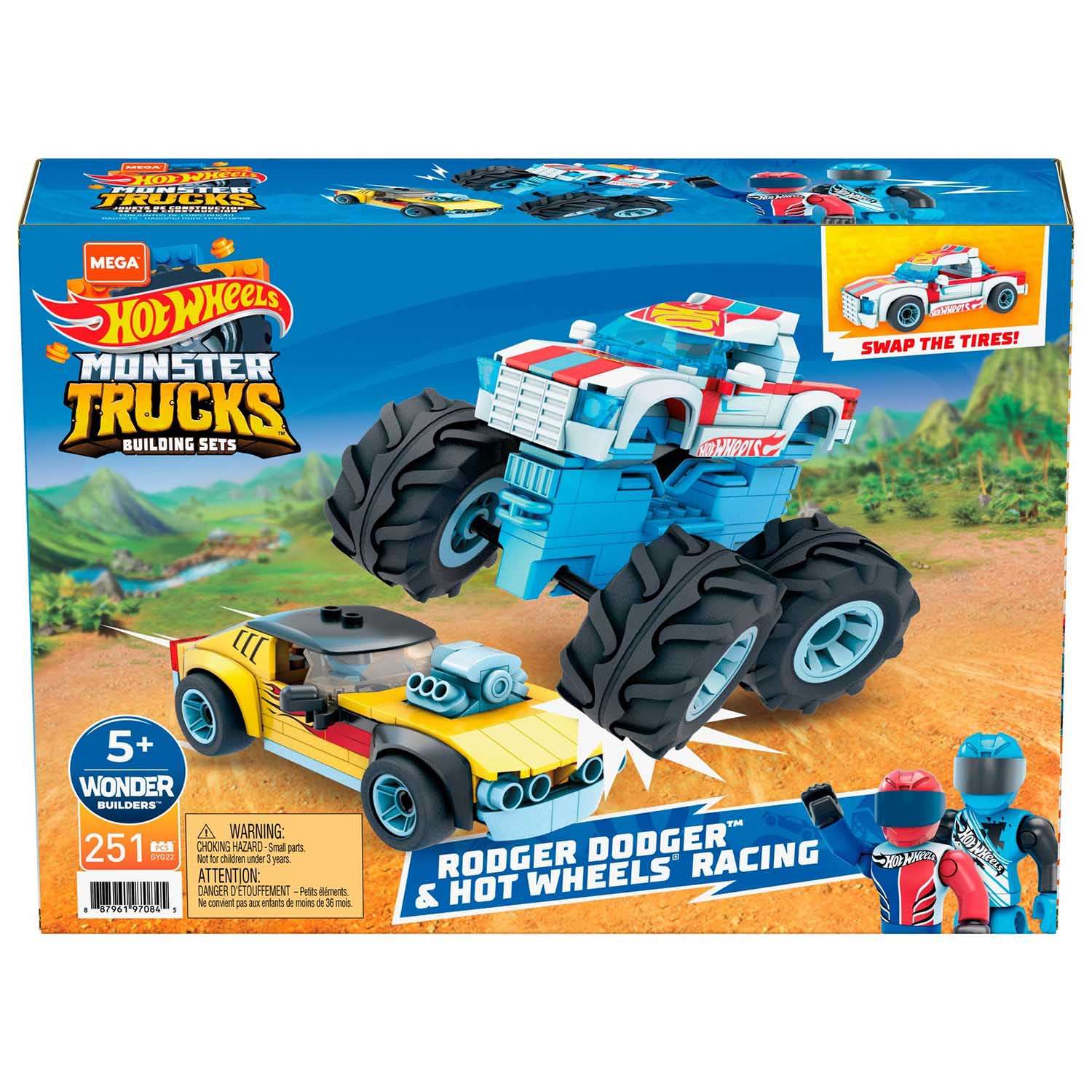 Конструктор Mega Construx Роджер Доджер и Гонщик блочный - фото 2