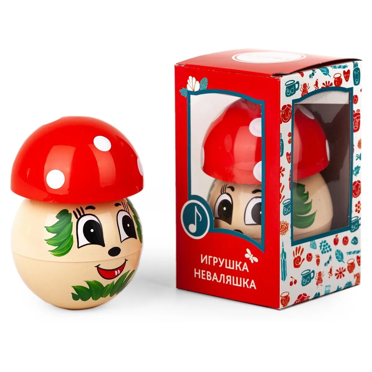 Игрушка Котовские неваляшки неваляшка Грибочек - фото 4