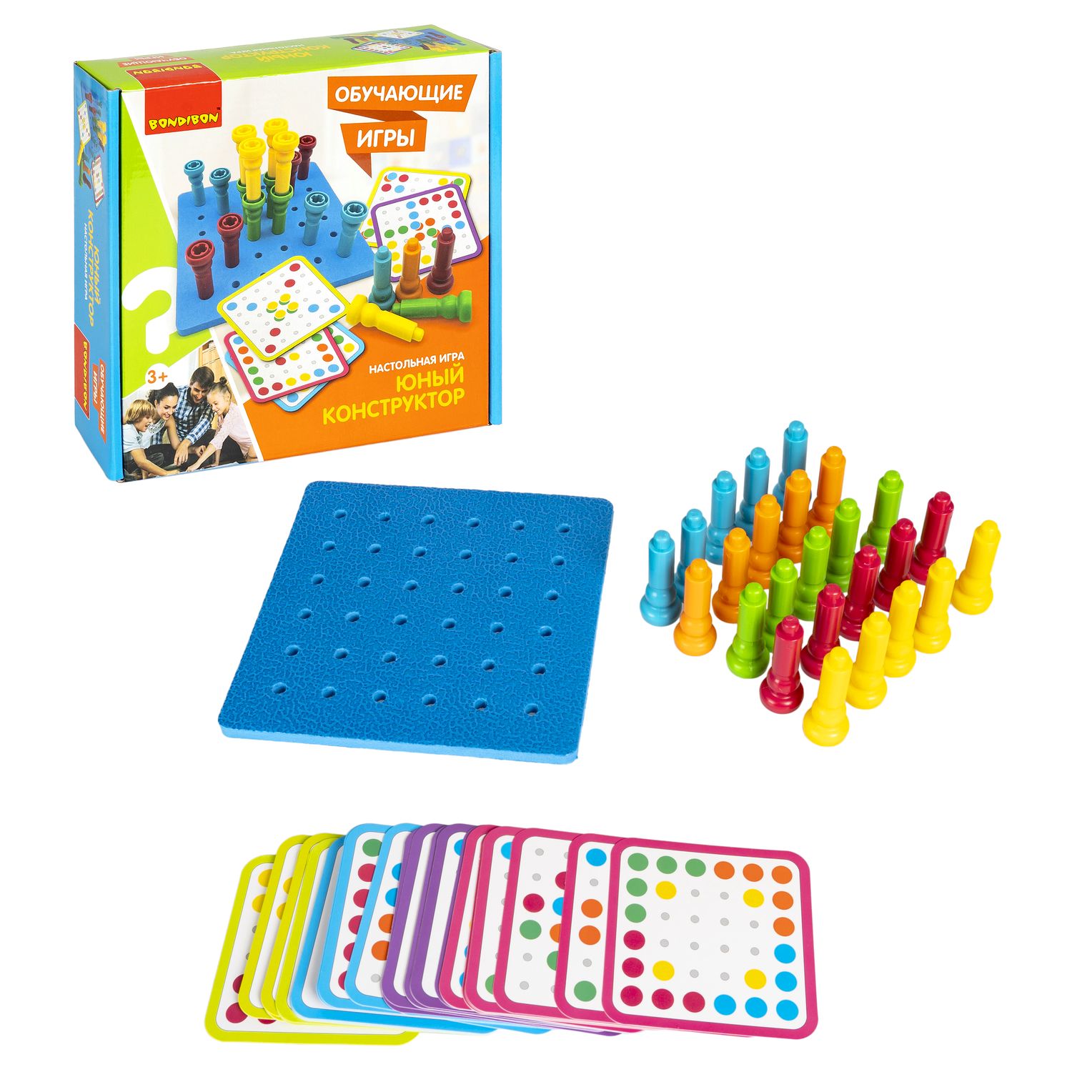 Настольная игра Bondibon мозаика Юный Конструктор - фото 5