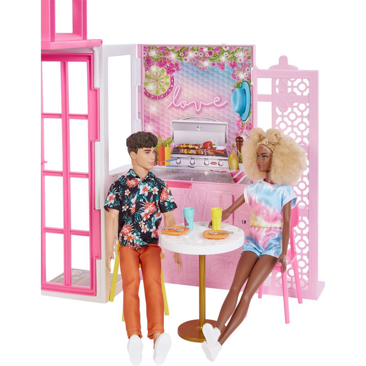 Домик для кукол Barbie 32 см с мебелью HCD47 - фото 6