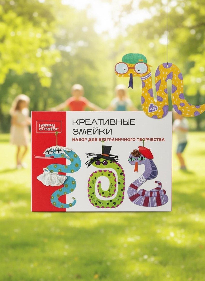 Набор для творчества HappyLine Декор Креативные змейки роспись красками - фото 1