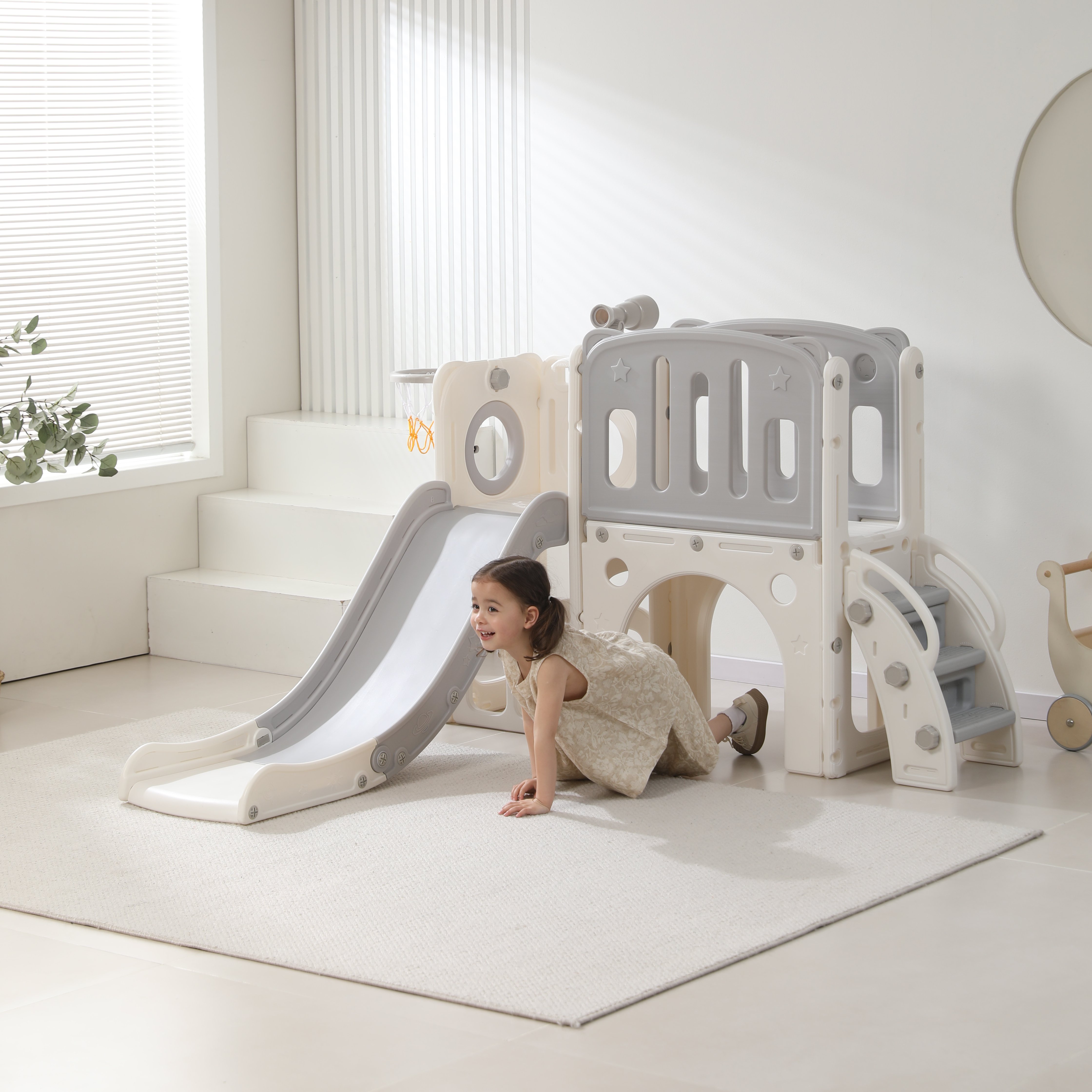 Игровой комплекс UNIX Kids Star Grey - фото 10