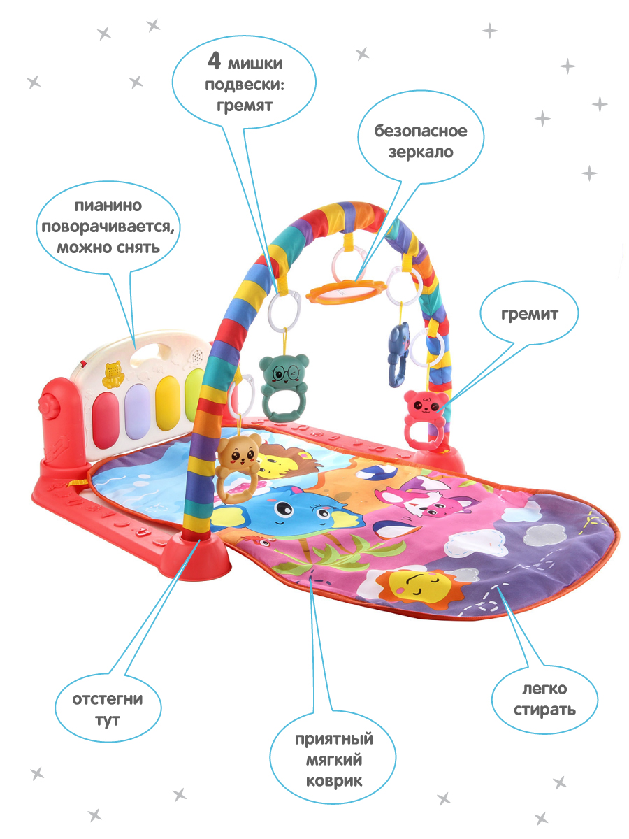 Коврик УТИ ПУТИ с дугами - фото 4