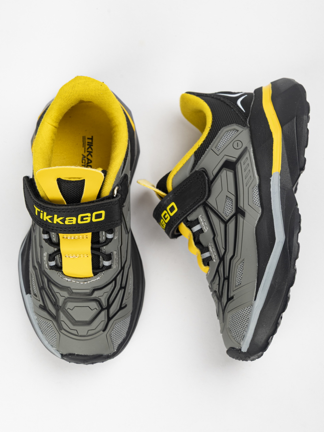 Кроссовки TikkaGo 2V25_772681_grey-yellow - фото 3