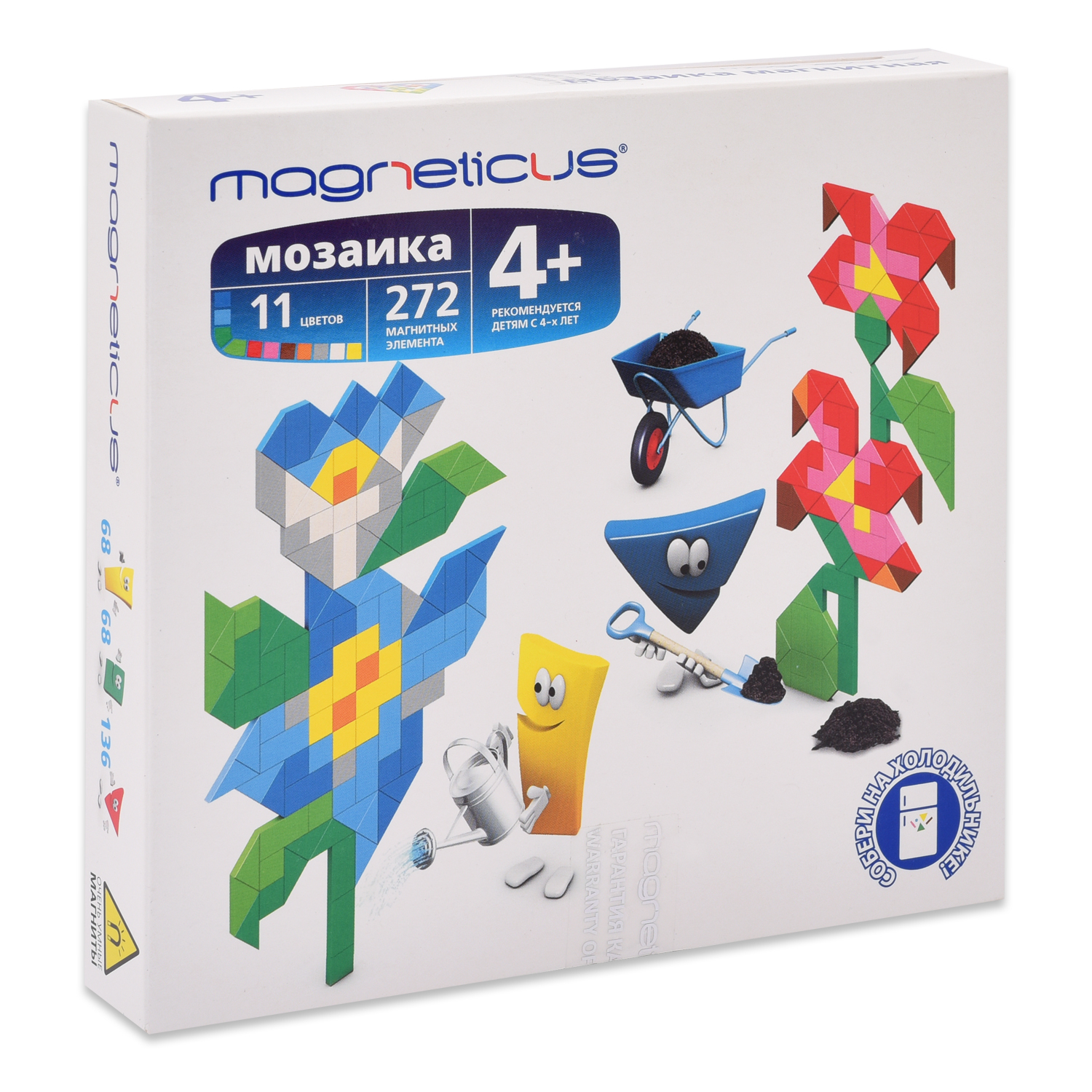 Магнитная мозаика MAGNETICUS Цветы - фото 1