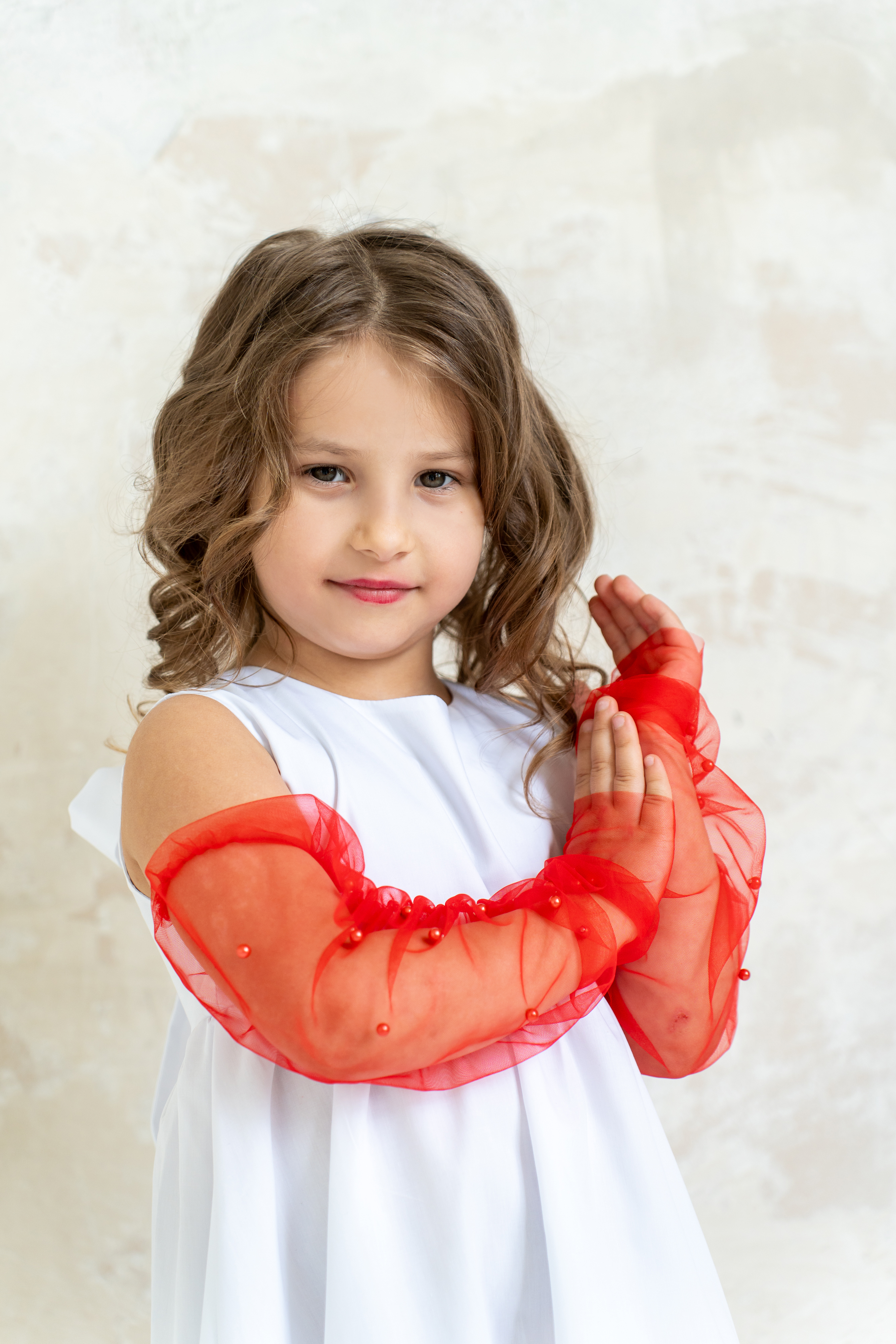 Митенки VasileKiss КрасныйДетскиеМ - фото 6