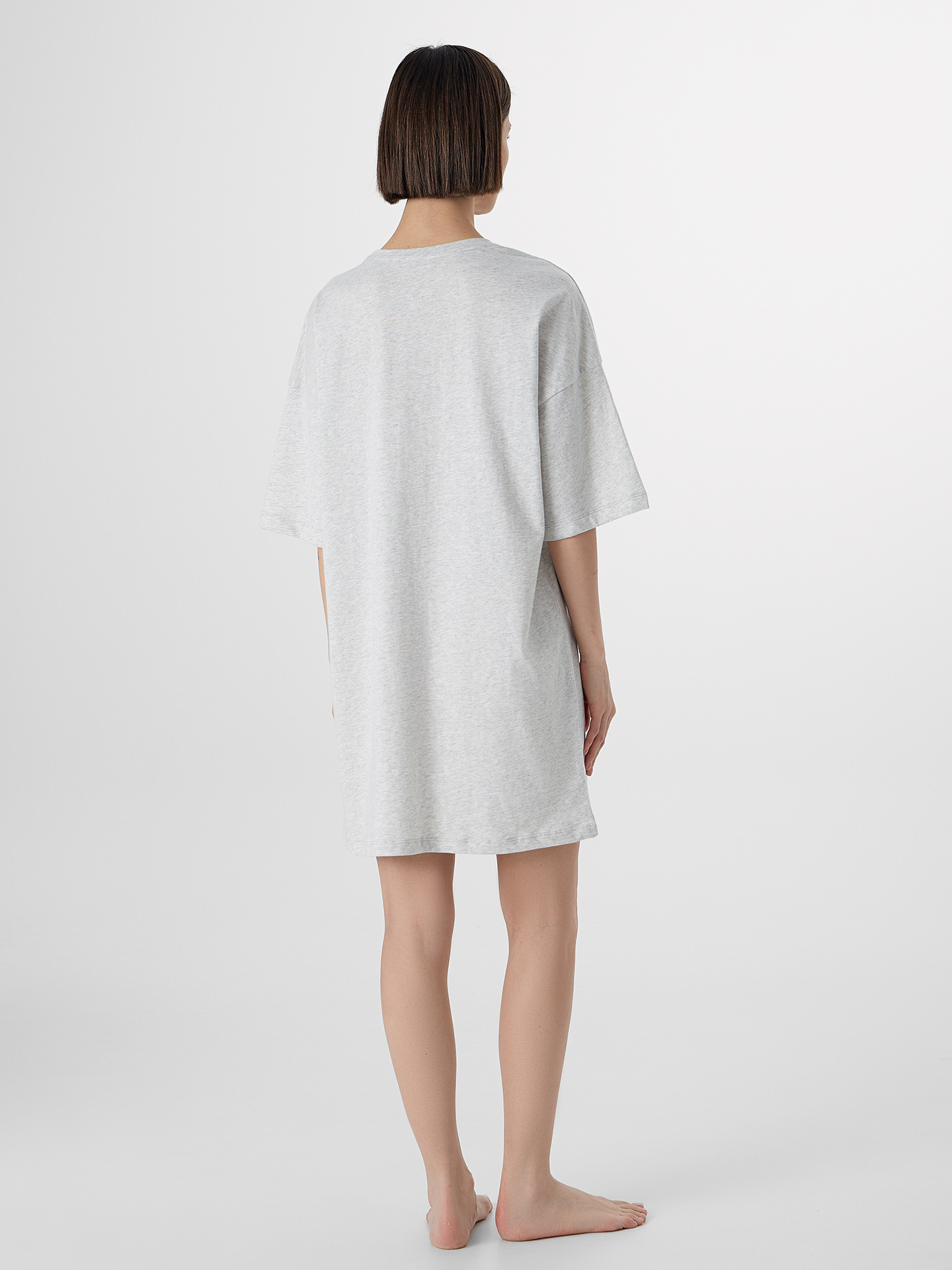 Сорочка ночная Mark Formelle (Марк Формэль) 512079/серый меланж 4306-А +печать2(3) - фото 2