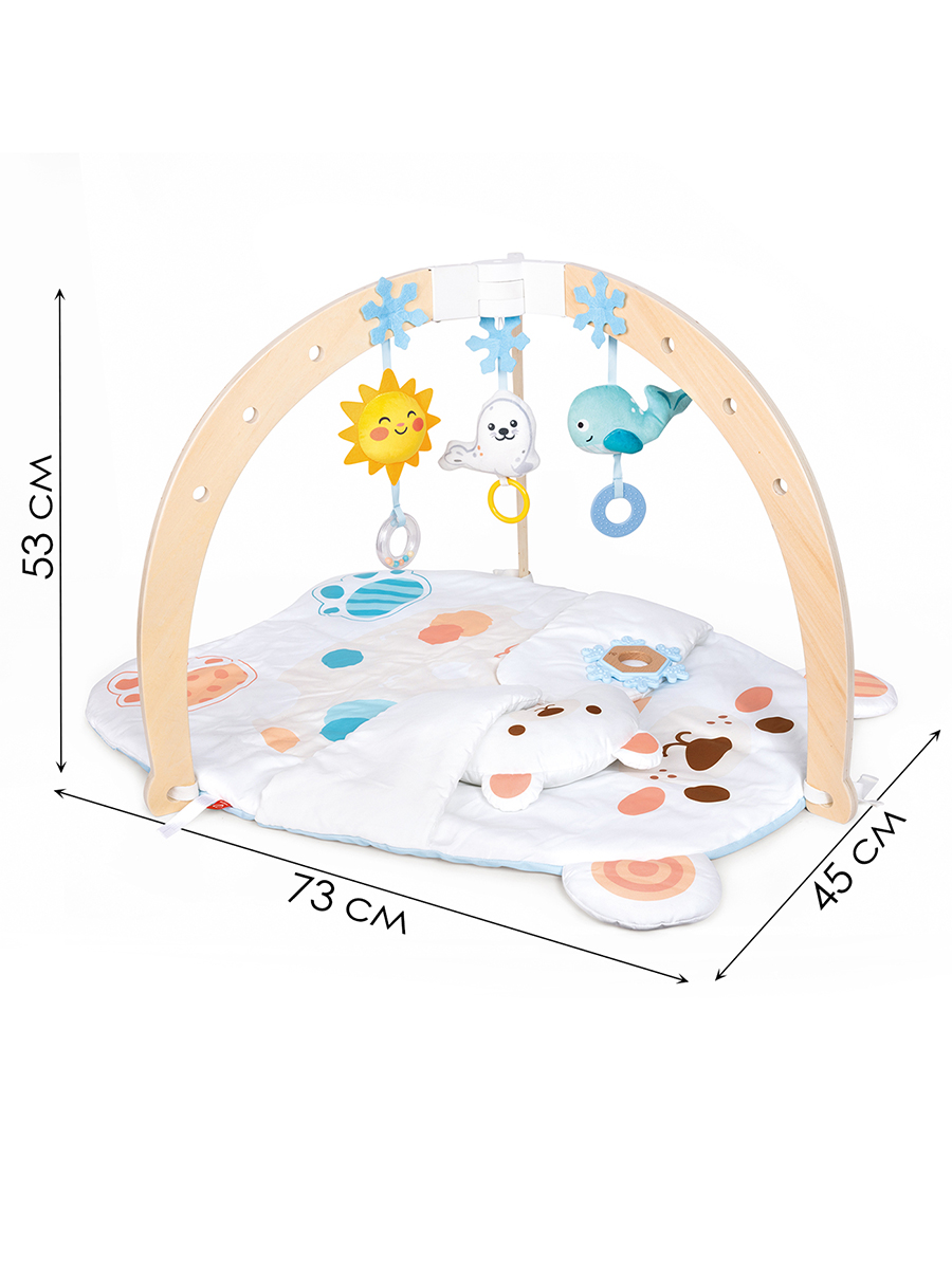 Коврик Hape с дугами, трансформер Обнимающий мишка - фото 5