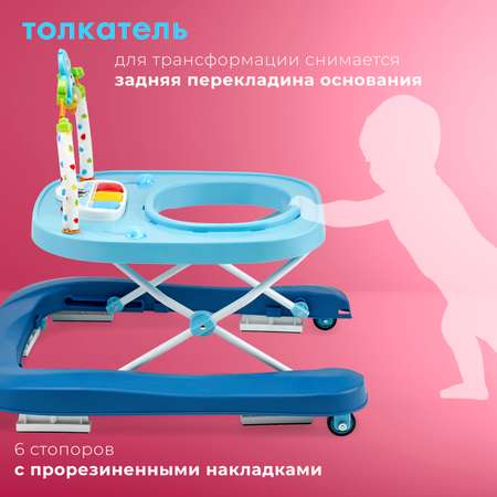 Ходунки Nuovita Avvio Artico Синие-голубой