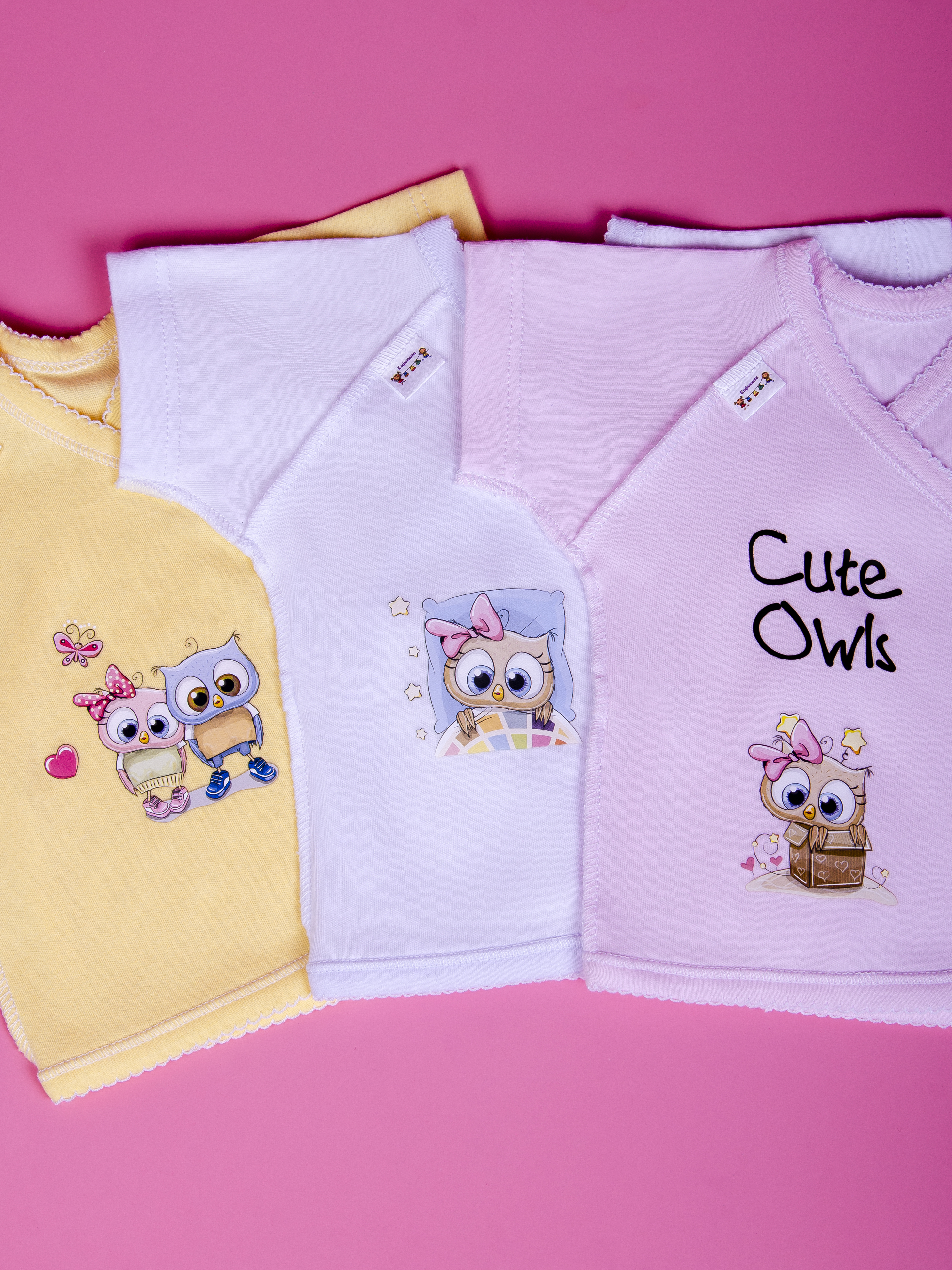 Распашонка 3 шт Софьюшка Rasp/kr/Sof-02/0050 - фото 6