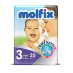 Подгузники Molfix Comfortfix 3 (4-9 кг) 20 шт.