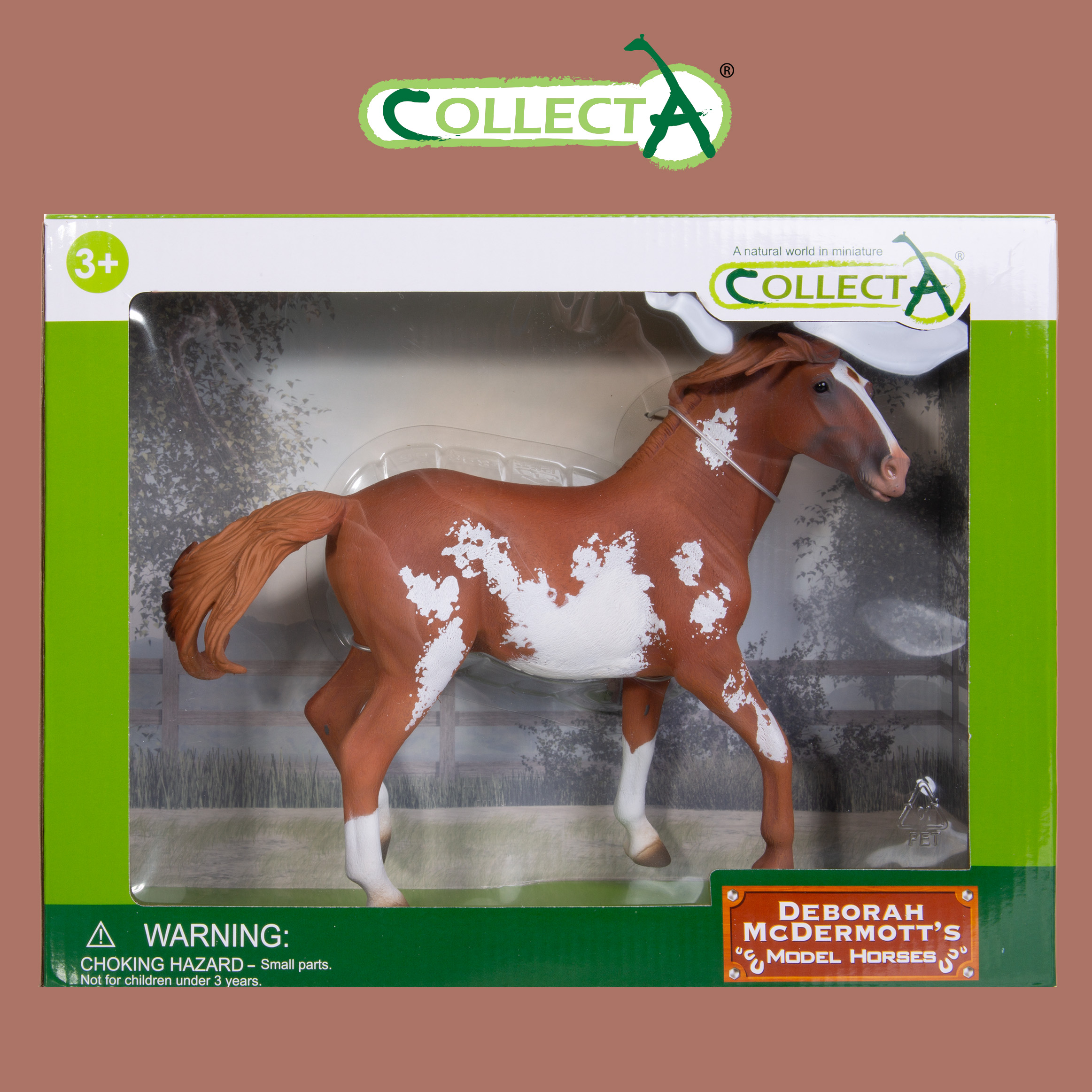 Фигурка Collecta Жеребец Мустанг каштановый - фото 1