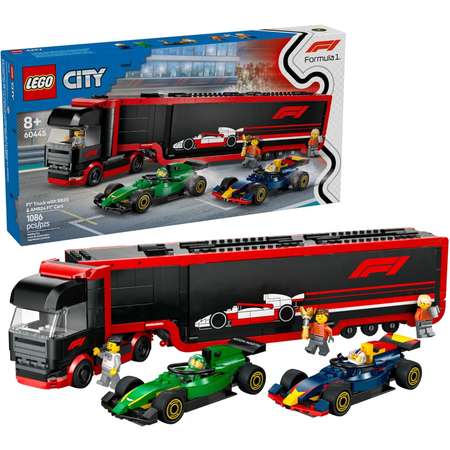 Конструктор LEGO City Грузовик с автомобилями блочный