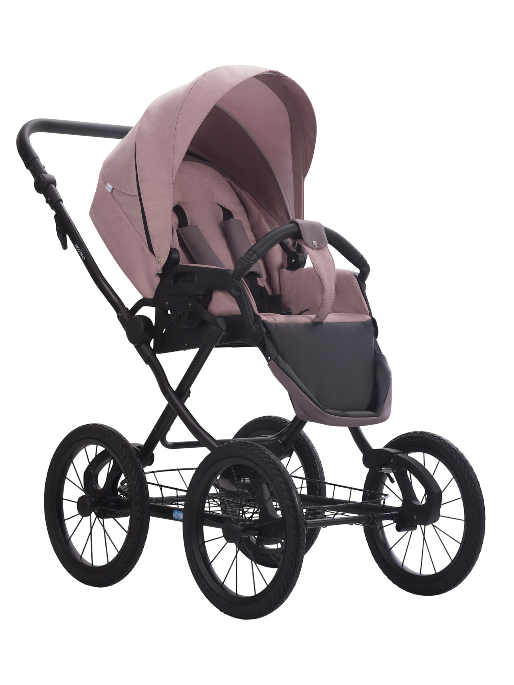 Коляска 2в1 Aroteam Moreno SL New 04 розовый - фото 3