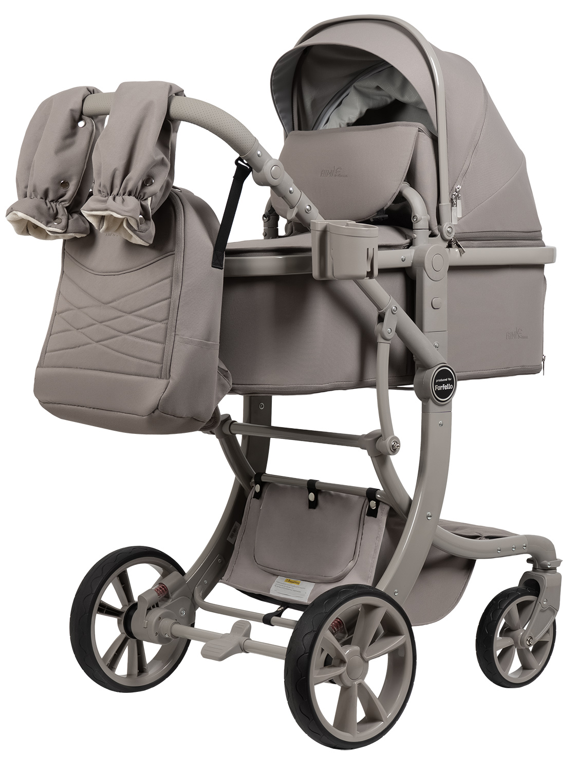 Коляска трансформер Aimile Авантюрист / Adventurer серый - фото 12