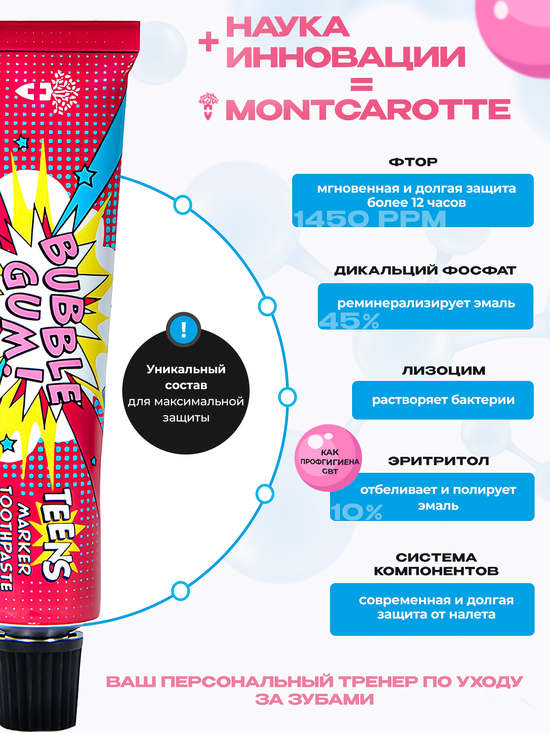 Зубная паста Montcarotte Жвачка - фото 4