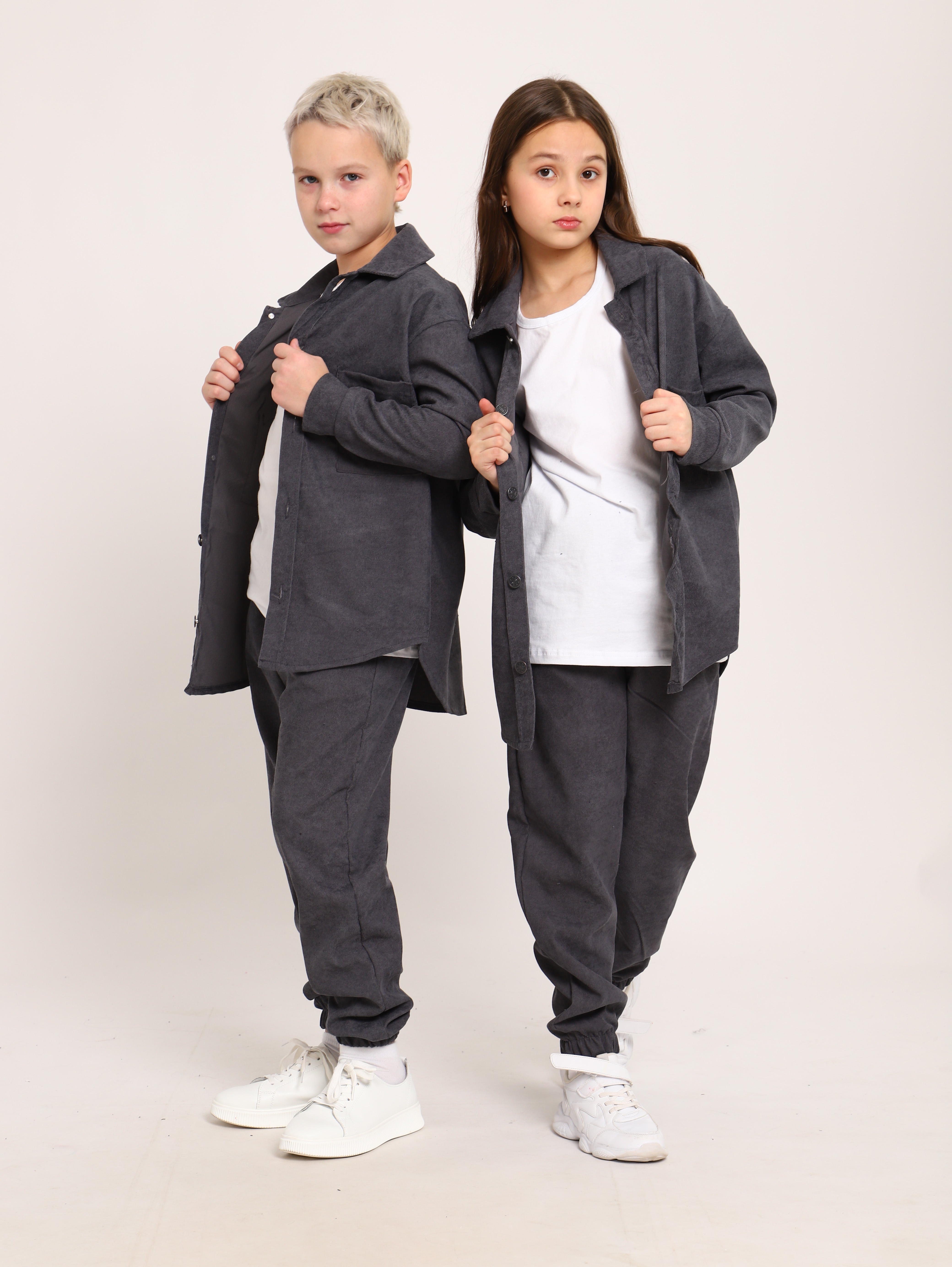 Костюм ЛАДОШКИ Костюм Вельвет графит - фото 4