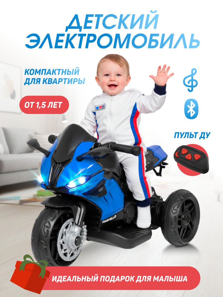 Электромотоцикл Farfello TR675 С пультом ДУ - фото 1