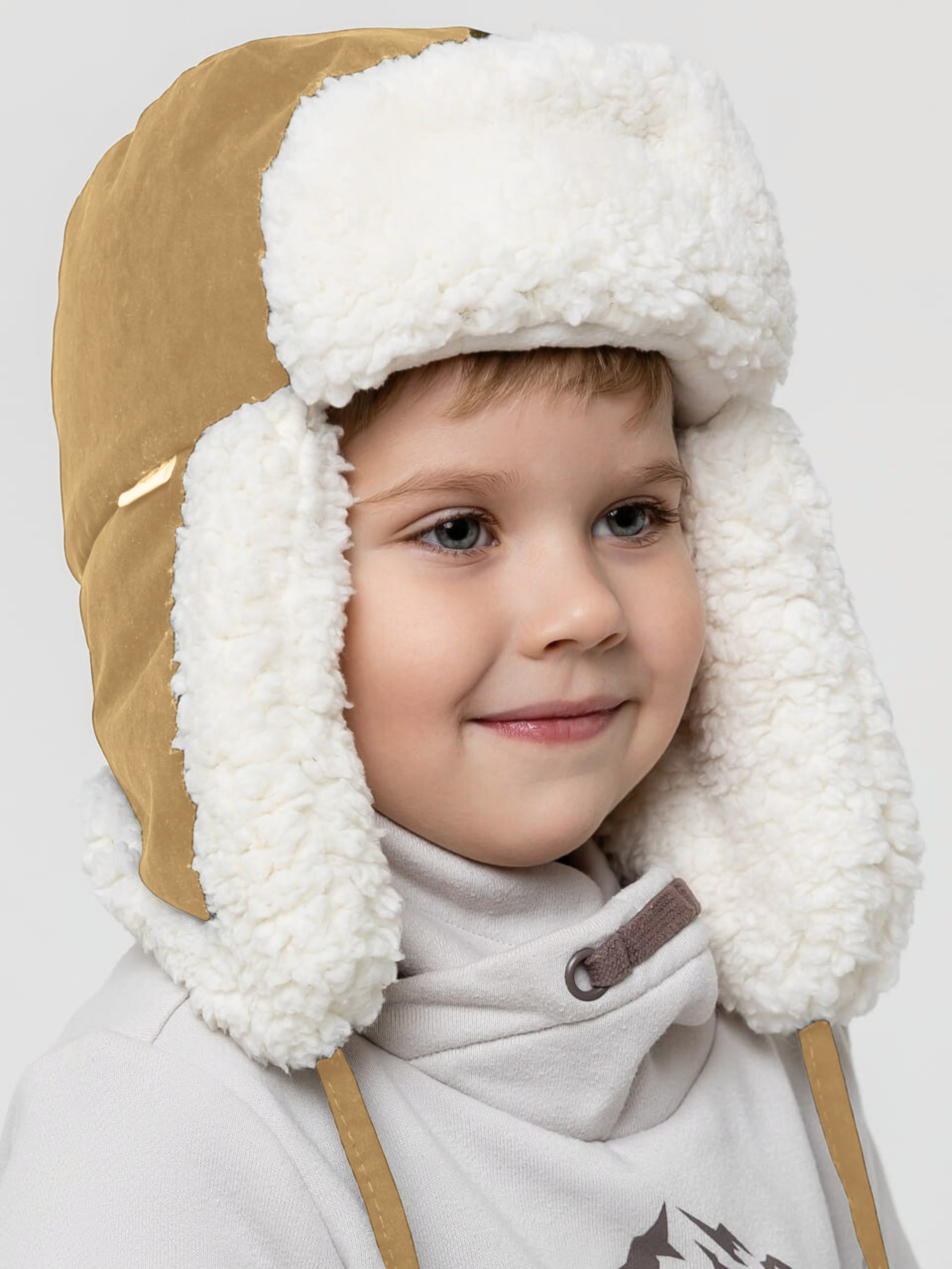 Шапка-ушанка Timpuh ushanka-camel - фото 1