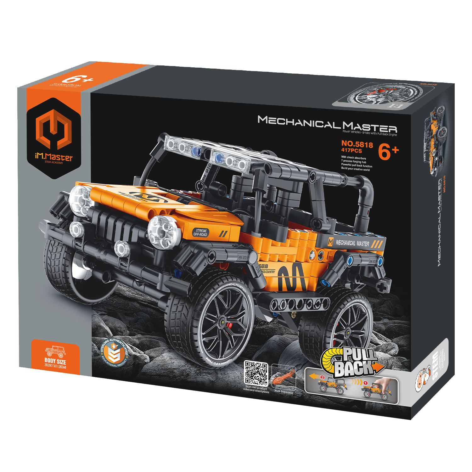 Конструктор Im.Master Внедорожник Пулл бэк 417 дет. - фото 4