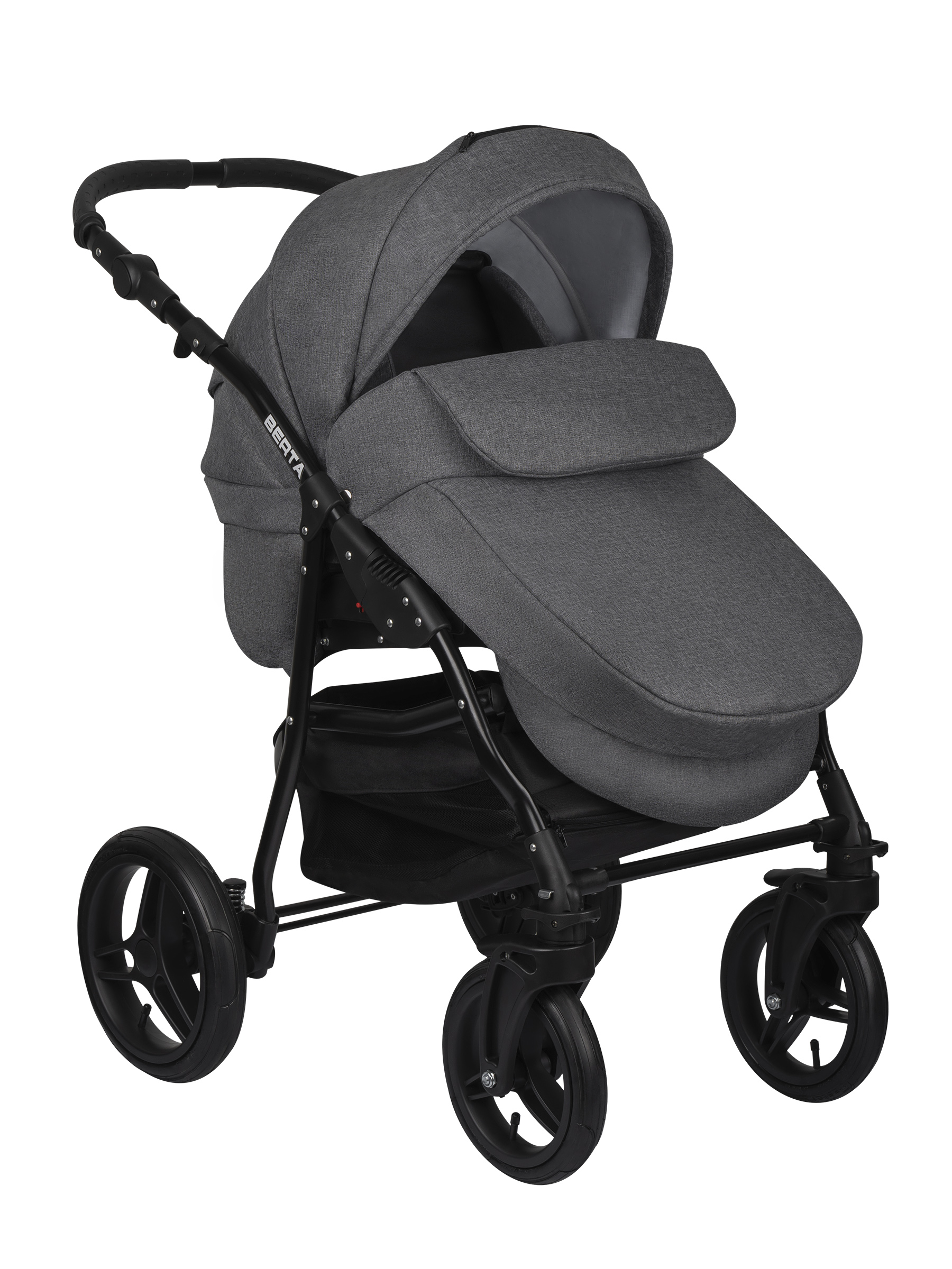 Коляска 3в1 alis Berta 02 серый - фото 5