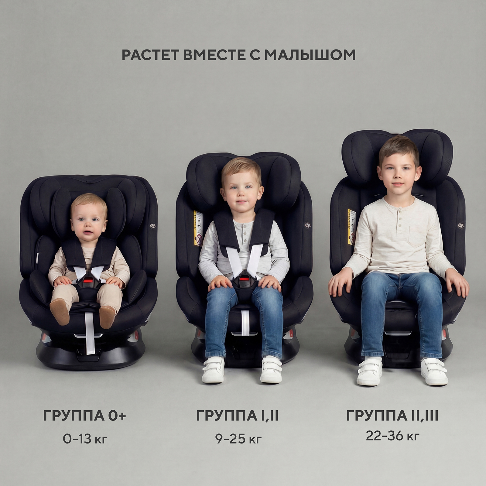 Автокресло Rant Nitro new isofix Isofix 0+/1/2/3 (0-36 кг) черный - фото 9