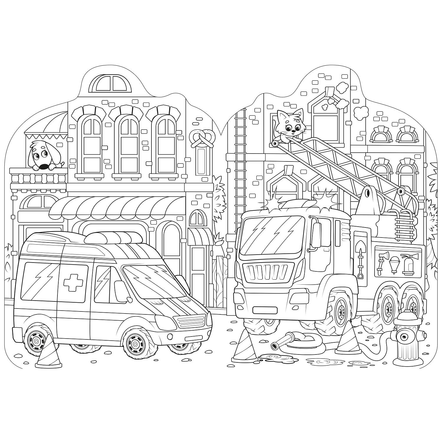 Книга ND PLAY Суперраскраска с любимыми героями Транспорт - фото 2