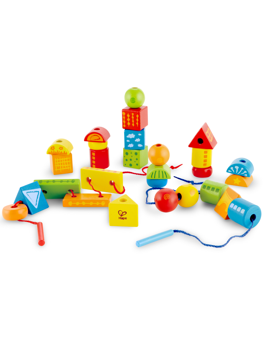 Игрушка Hape шнуровка Бусы шнуровка - фото 5