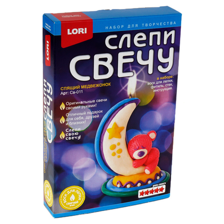 Набор LORI(колорит) Спящий медвежонок свеча