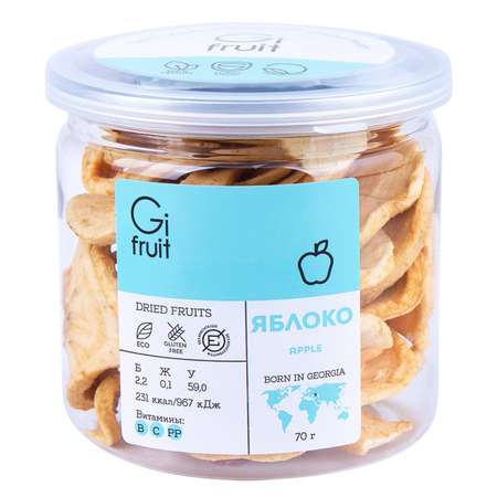 Фрукты сушеные Gifruit яблоко 70г