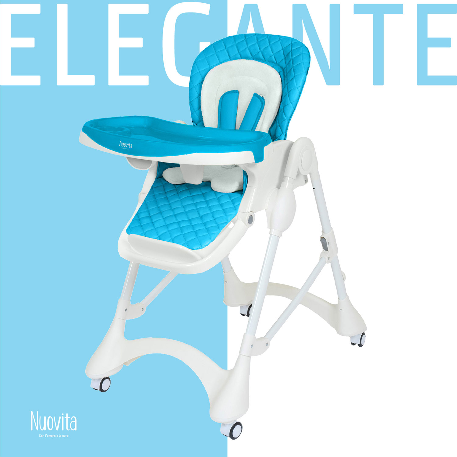 Стульчик для кормления Nuovita Elegante Acqua классический - фото 3