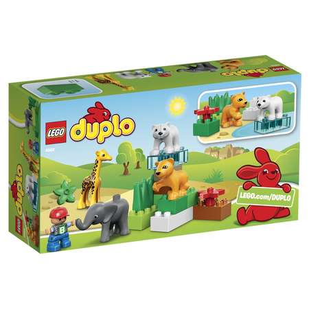 Конструктор LEGO DUPLO Зоопарк для малышей блочный